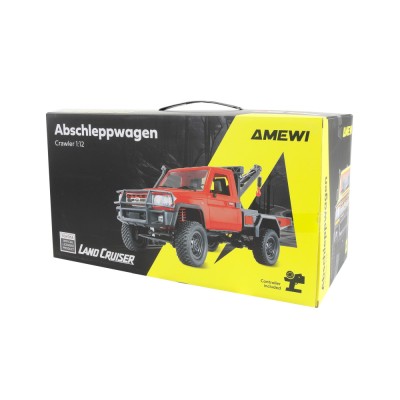 Toyota Land Cruiser Crawler 4WD 1:12 RTR červená odtahovka LED