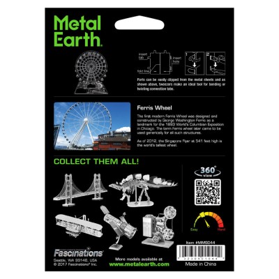 Metal Earth: 3D kovová stavebnice Ruské kolo, 79 dílků