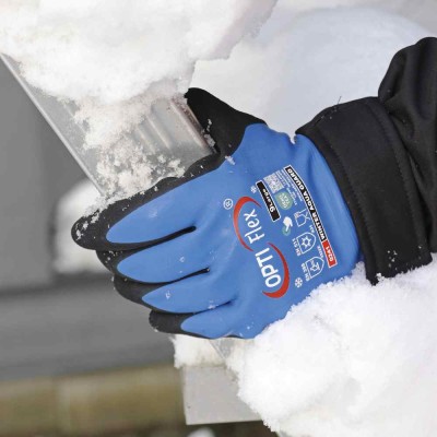 Ruk. zimní OPTI Flex Winter AquaGuard 9 pogumov.modročerné