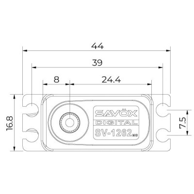 SV-1262MG HiVolt digitální servo (9kg-0,085s/60°)