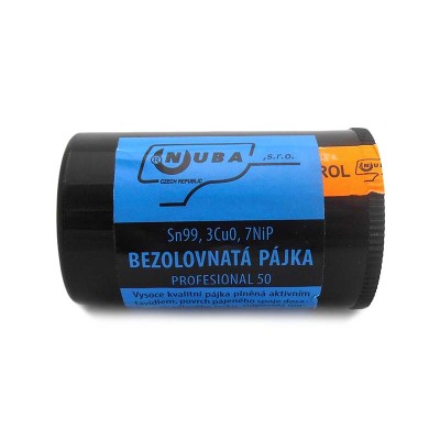Cín trub. 1,0 50g Sn99,3Cu0,7Nip NUBA+tavidlo MTL568