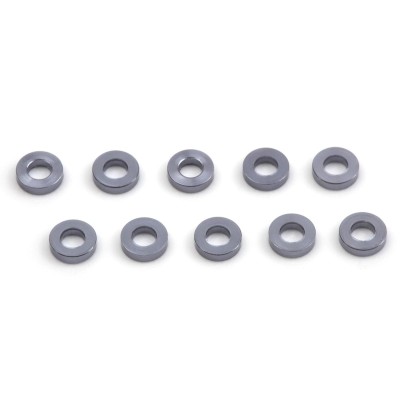 Hliníkové podložky 4 x 1,4 x 1 mm (Gunmetal/10 ks)