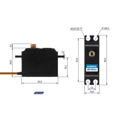 GO-24MG (0.07s/60°, 4.5kg.cm)