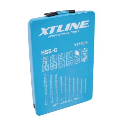 Sada vrt.HSS 1,5- 6,5x0,5 plech kr. 11ks vybrušované XTline