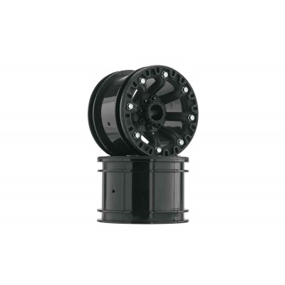 Disky 2.2" 8-paprskové černá-chrom (2 ks)