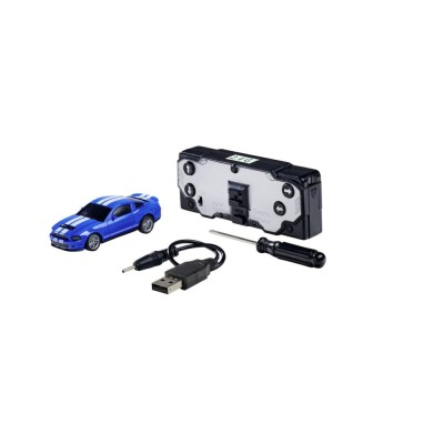 RC mini auto Nano Racer Ford Mustang Shelby GT500 modrý