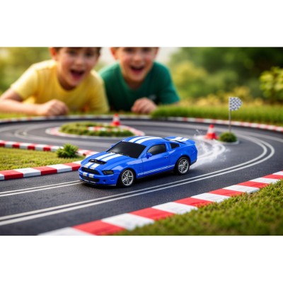 RC mini auto Nano Racer Ford Mustang Shelby GT500 modrý