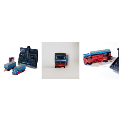 RC nákladní vůz MB 1620 s plachtou a přívěsem 1:87 RTR