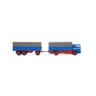 RC nákladní vůz MB 1620 s plachtou a přívěsem 1:87 RTR