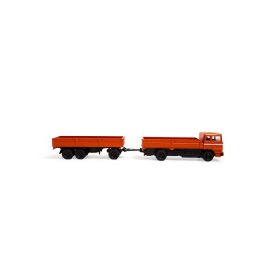 RC nákladní vůz MB 1620 s přívěsem oranžový 1:87 RTR