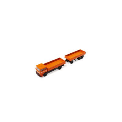 RC nákladní vůz MB 1620 s přívěsem oranžový 1:87 RTR