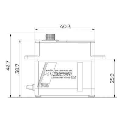 SV-1281SG HiVOLT digitální servo (60kg-0,14s/60°)