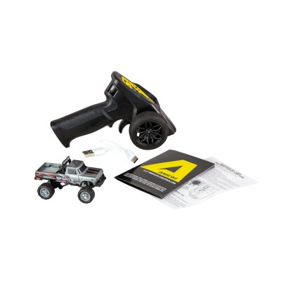 RC Monster Truck kovový 1:64 RTR LED Tempomat 2,4GHz šedý