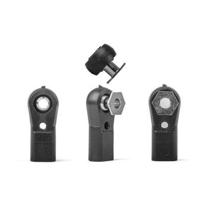 MAXI kloubek M3 s kulovým kloubem 6,0mm, šestihranou základnou a vrtáním 3,0mm, 10 ks.