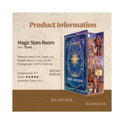 Tonecheer 3D puzzle Magic Stars Room Book Nook