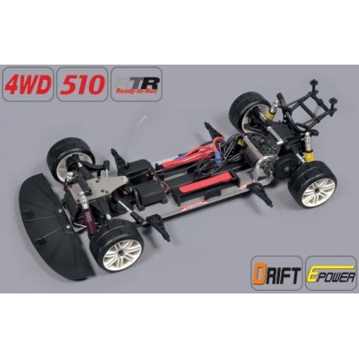 Drift 4WD 510 E RTR + BMW M3 E30 2mm čirá karoserie