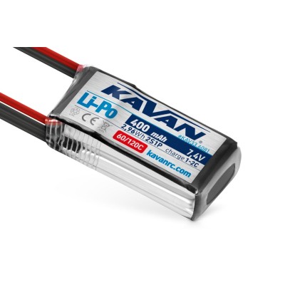KAVAN - Li-Po 400 mAh/7,4 V 60/120C, 2,96 Wh