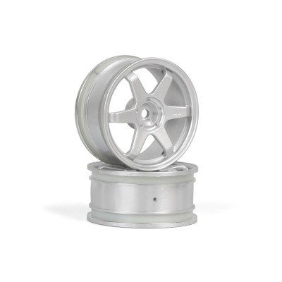 TE37 disky 26mm stříbrné (0mm offset) 2ks