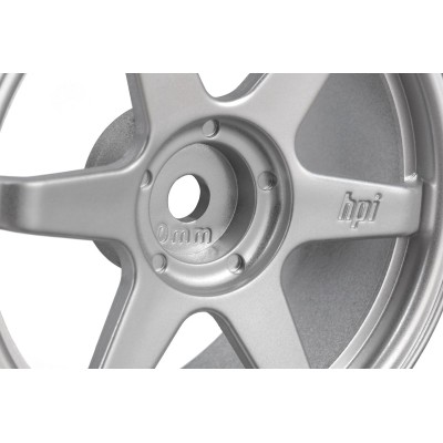 TE37 disky 26mm stříbrné (0mm offset) 2ks