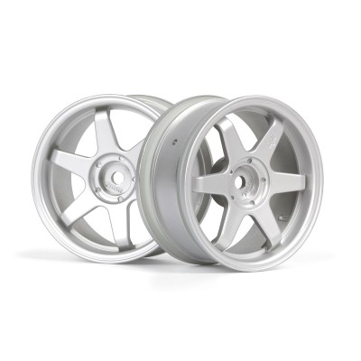 TE37 disky 26mm stříbrné (3mm offset) 2ks