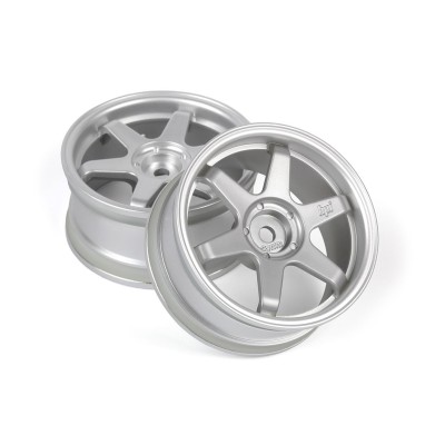 TE37 disky 26mm stříbrné (3mm offset) 2ks