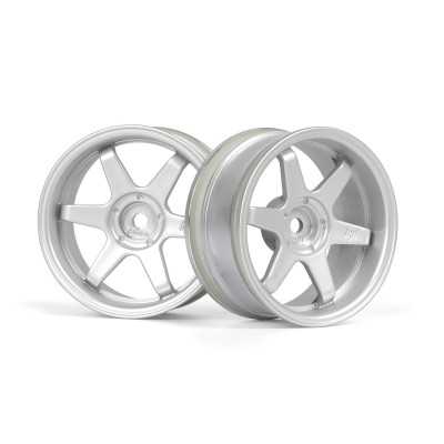 TE37 disky 26mm stříbrné (6mm offset) 2ks