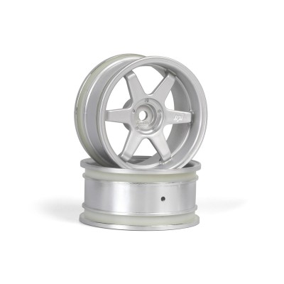 TE37 disky 26mm stříbrné (6mm offset) 2ks