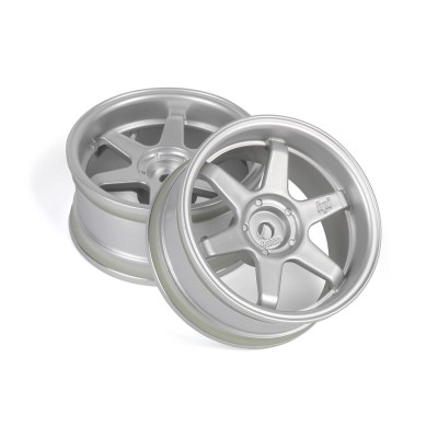 TE37 disky 26mm stříbrné (6mm offset) 2ks
