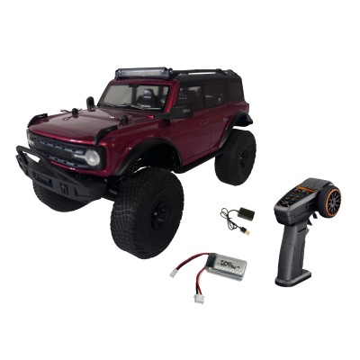 Varant Crawler 4WD 1:18 RTR, portály, 2st. převodovka, LED, vínová metalíza
