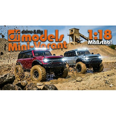 Varant Crawler 4WD 1:18 RTR, portály, 2st. převodovka, LED, šedá metalíza