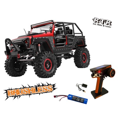 DF models DF-04S PRO BL brushless crawler, LED osvětlení, elektrický naviják, 2 stupňová převodovka, uzávěrky diff 1:10