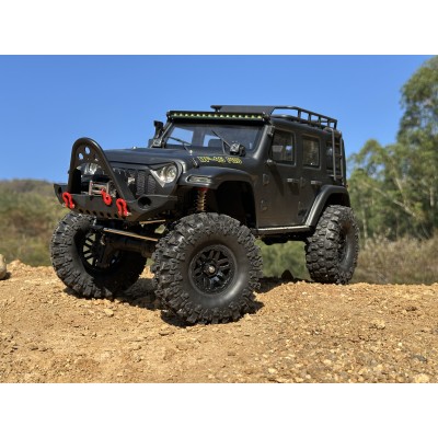 DF models DF-04S PRO BL brushless crawler, LED osvětlení, elektrický naviják, 2st. převodovka, uzávěrky diff 1:10. Matně černá