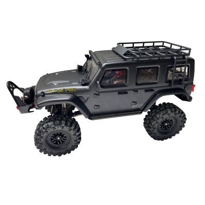 DF models DF-04S PRO BL brushless crawler, LED osvětlení, elektrický naviják, 2st. převodovka, uzávěrky diff 1:10. Matně černá