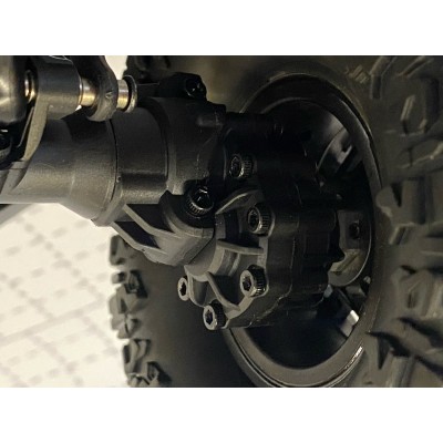 DF models DF-04S PRO BL brushless crawler, LED osvětlení, elektrický naviják, 2st. převodovka, uzávěrky diff 1:10. Matně černá