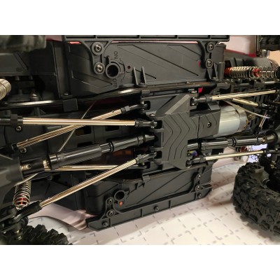 DF models DF-04S PRO BL brushless crawler, LED osvětlení, elektrický naviják, 2st. převodovka, uzávěrky diff 1:10. Matně černá