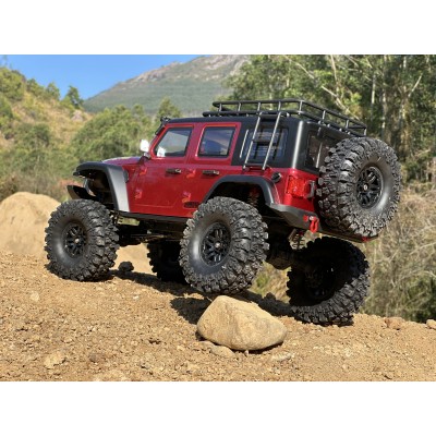 DF models DF-04S PRO BL brushless crawler, LED osvětlení, elektrický naviják, 2st. převodovka, uzávěrky diff 1:10. Vínová met.