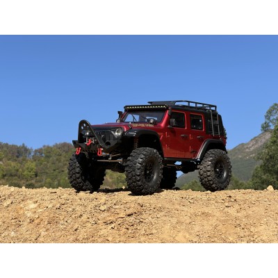 DF models DF-04S PRO BL brushless crawler, LED osvětlení, elektrický naviják, 2st. převodovka, uzávěrky diff 1:10. Vínová met.