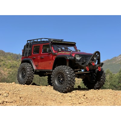 DF models DF-04S PRO BL brushless crawler, LED osvětlení, elektrický naviják, 2st. převodovka, uzávěrky diff 1:10. Vínová met.