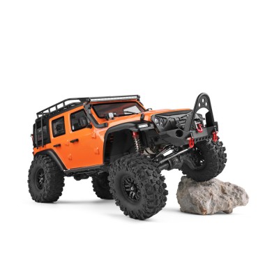 DF models DF-04S PRO BL brushless crawler, LED osvětlení, elektrický naviják, 2st. převodovka, uzávěrky diff 1:10. Oranžová.