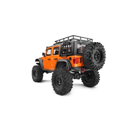 DF models DF-04S PRO BL brushless crawler, LED osvětlení, elektrický naviják, 2st. převodovka, uzávěrky diff 1:10. Oranžová.
