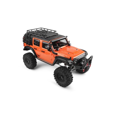 DF models DF-04S PRO BL brushless crawler, LED osvětlení, elektrický naviják, 2st. převodovka, uzávěrky diff 1:10. Oranžová.