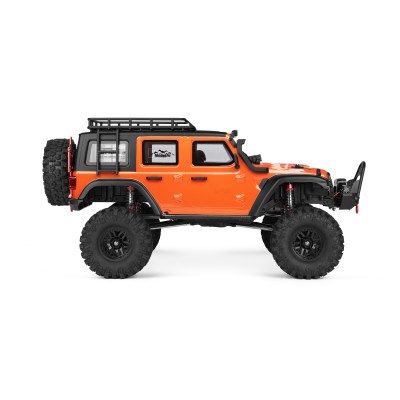 DF models DF-04S PRO BL brushless crawler, LED osvětlení, elektrický naviják, 2st. převodovka, uzávěrky diff 1:10. Oranžová.