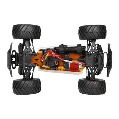 DF models BigStrike monster truck 1:10 RTR ALU podvozek, omezení výkonu pro děti