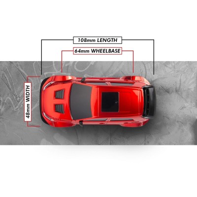 Myte D 1/43 driftové auto – červené