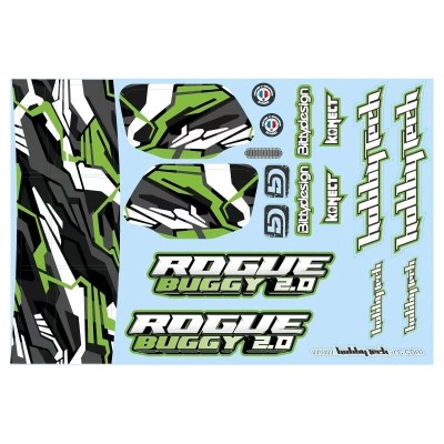 Rogue Buggy 2.0 Samolepky zelené