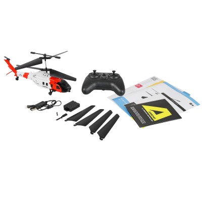 RC vrtulník pobřežní stráže UH-60 CX Black Hawk koaxiální, 3 kanály, RTF