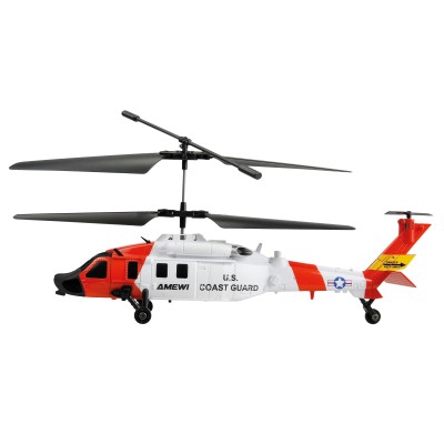 RC vrtulník pobřežní stráže UH-60 CX Black Hawk koaxiální, 3 kanály, RTF