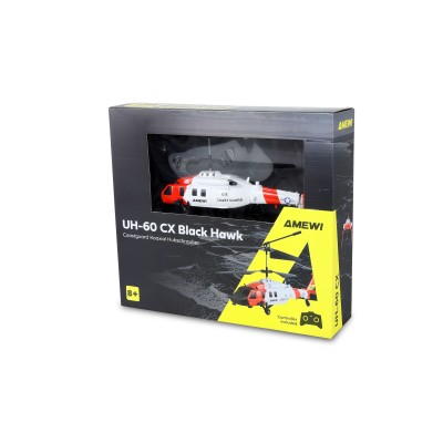 RC vrtulník pobřežní stráže UH-60 CX Black Hawk koaxiální, 3 kanály, RTF