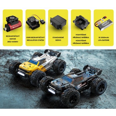 Hyper GO TX14 Truggy brushless 4WD 1:14 RTR, se dvěma karoseriemi a střídavým motorem