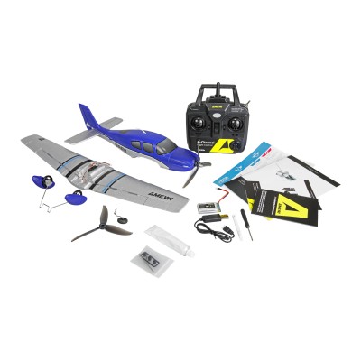 RC model letadla Cirrus SR22 520mm 4 kanálový 3D/6G stabilizace, RTF, modrý, brushless